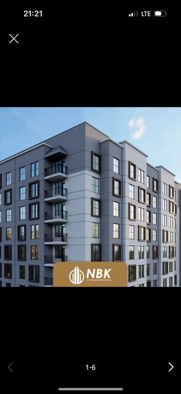 дом по алматинке: 2 комнаты, 69 м², Элитка, 7 этаж, ПСО (под самоотделку) — 1