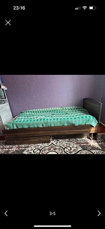 Туалетные столики: Односпальная кровать, С ящиком для хранения, длина - 200 см — 2