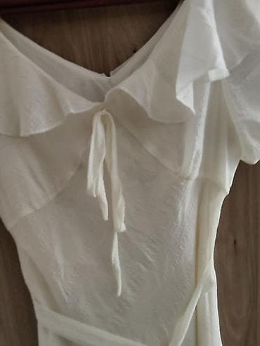 платья летнее: Летнее лёгкое платье в цветочек на подкладе + белое платье мини — 5