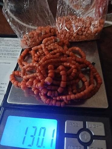 Продается старинный коралл (маржан) Общий вес — 130 г (см. фото на