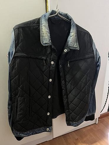 одежда для лыжи: Стёганая мужская куртка CROWN Denim (Quality Denimwear Est. 93). - — 1