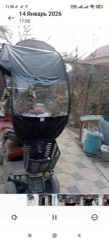 Медтовары: Электрический четырехколесный инвалидный электроскутер/коляска - — 1