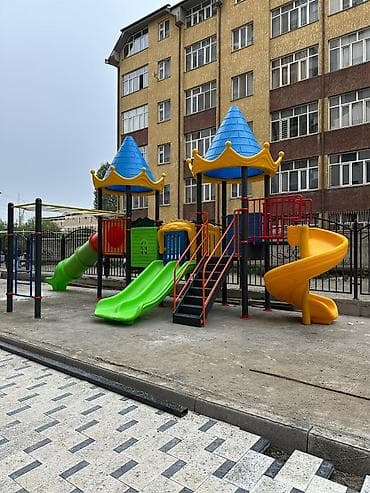 пластиковый домик: Детская площадка Для улицы, Новый — 3