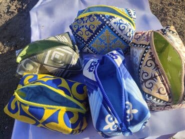 Аксессуары: Косметички/органайзеры ручной работы из плотной ткани с этническими — 4