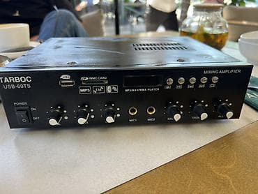 усилитель для калонок: Смесительный усилитель TARBOC USB-60TS Функции и возможности: - — 1