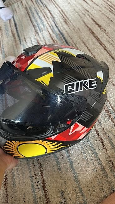 Мотошлем QIKE с солнцезащитным визором - Тип: закрытый интеграл -