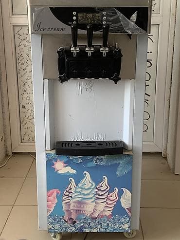 Фризер для мягкого мороженого, напольный, с тремя рычагами выдачи (2
