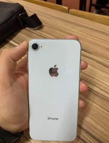 скупка телевизоров с выездом: IPhone 8, Б/у, 256 ГБ, Белый, Зарядное устройство, Чехол, 70 % — 3