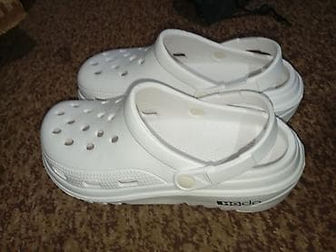 белые шлепки: Сабо, 42, Crocs, Новый, цвет - Белый — 4