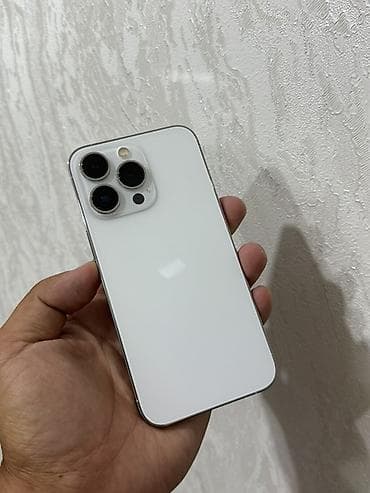 IPhone 13 Pro, Б/у, 256 ГБ, Серебристый, Защитное стекло, Чехол, 74 %