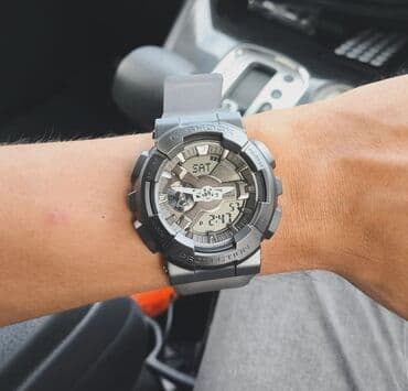 Киреге берилүүчү кийимдер: Спорттук сааттар саат, Casio (G-Shock), Таймер жана секунда өлчөгүч, Суу өткөрбөөчү, Асыл нуска, Эркектердики, Жаңы — 5