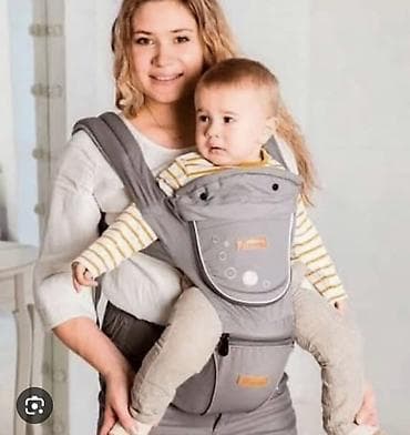 doona x: Эрго-рюкзак с хипситом (пояс‑сиденье), серый - Комбинированная — 1