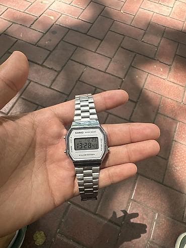 Аксессуарлар: Классикалык сааттар саат, Casio, Суу өткөрбөөчү, Унисекс — 1