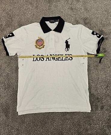 женские футболки лакост: Мужская футболка, S, M, L, Polo Ralph Lauren, Новый, цвет - Белый, Бесплатная доставка — 3