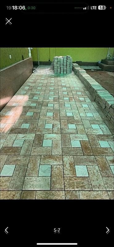 Тротуарная плитка, Другая модель, Бетонная, Другое применение, Новый