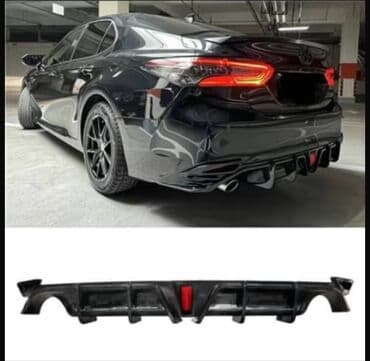 мухабойка на срв: Юбка заднего бампера Toyota, 2023 г., цвет - Черный — 1