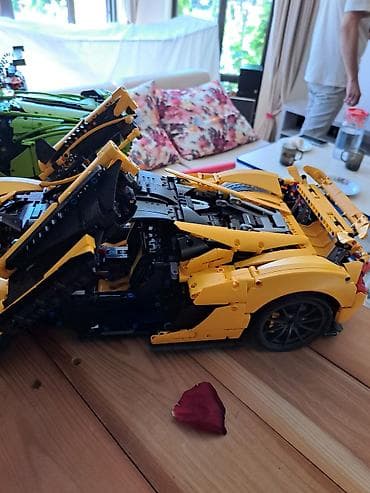 Конструктор-автомобиль McLaren P1 (жёлтый), крупномасштабная модель — 4