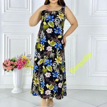 брюки штапель: Сарафан. Ткань: Штапель. Размеры:50/52/54. ВОЗВРАТА и ОБМЕНА НЕТ — 3