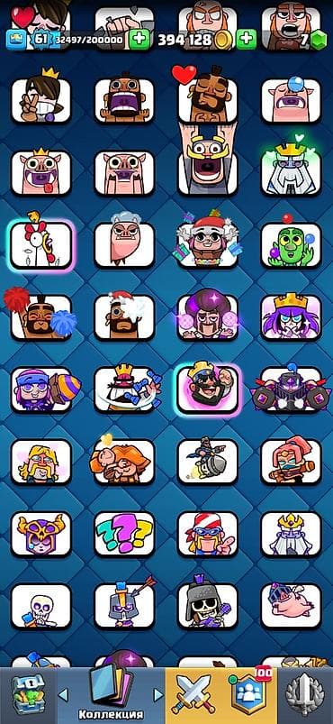 Видеоигры и приставки: Аккаунт Clash Royale - Уровень игрока: 61 - Кубки: 12 006 - Монеты — 4