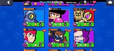 iphone x: Аккаунт Brawl Stars Основные параметры: - Собрано 74 из 102 бойцов — 4
