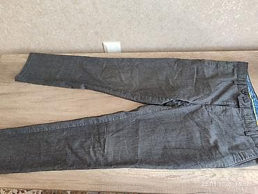 Футболкалар: Мужские брюки чинос, серо-графитовый меланж. - Прямой крой — 3