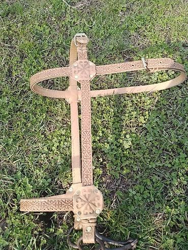 машинка для животных: Жугондор таза кожа об бастырылганКожаная упряжь/уздечка для лошади с — 8