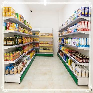 Торговое оборудование: Торговый стеллаж металлическая полка для магазина, железная мебель — 1