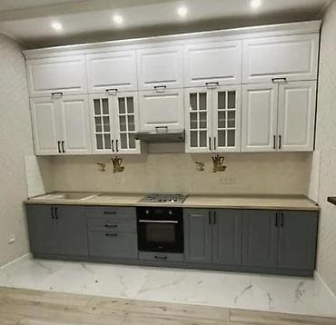 Ашкана гарнитурлары: Кухни на заказ под ваш интерьер - Современные линейные гарнитуры с — 9