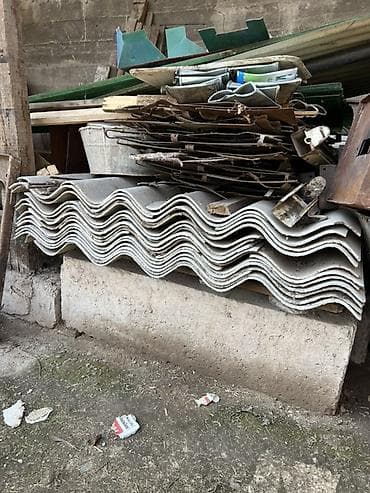 профнастил лист бу: Шифер, Асбестоцементный, 8 волновой, Кант ТШП, Б/у — 4