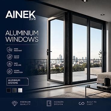 Окна на заказ: AINEK.ZONE Производим: • ПВХ окна • Алюминиевые окна • Двери • — 1