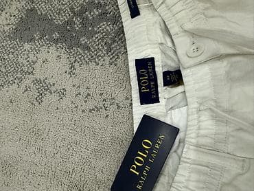 Брюки: Брюки Polo Ralph Lauren, модель с эластичным поясом - Цвет: белый — 4