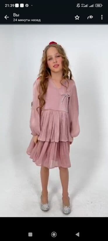 детские купальники с фламинго: Детское платье, цвет - Розовый, Новый — 2