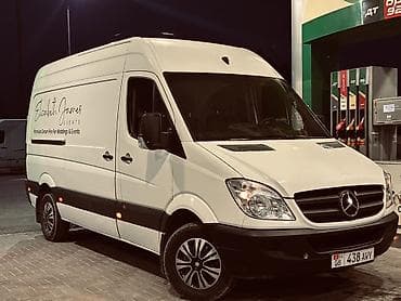 аламедин мебель: Mercedes‑Benz Sprinter фургон (длинная/высокая база). Белый, боковые — 3