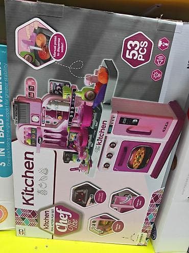 детские комплексы: Детская игровая кухня Chef The Kitchen — набор из 53 предметов — 1