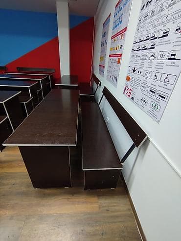 рабочий стол для школьника: Комплект парты и стула, цвет - Коричневый — 3