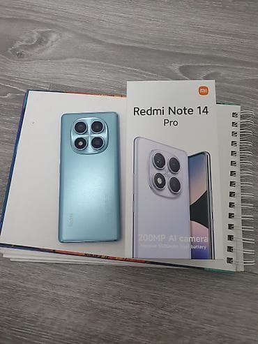 Техника и электроника: Redmi, Redmi Note 14 Pro, Б/у, 256 ГБ, цвет - Голубой, 2 SIM — 1