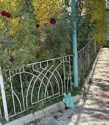 палисадник: Металлический забор, Другой материал, Декоративный, Б/у — 10