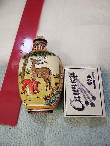 куго: Фарфоровая, старинная, редкая китайская флакон-табакерка (snuff — 1