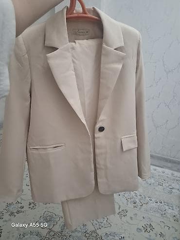 двойка лен: Женский костюм-двойка Trend M, цвет бежевый (нюд). Состав комплекта — 1