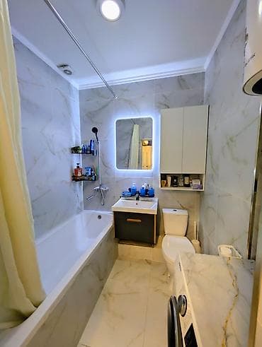 Батирлер: 1 бөлмө, 38 м², Аламедин-1 мкр Элитка, 5 кабат, Евро оңдоо — 6