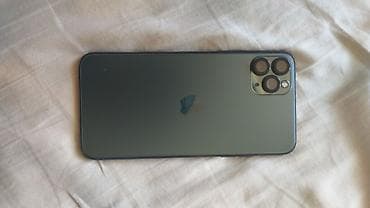 IPhone 11 Pro Max, Б/у, 64 ГБ, Matte Midnight Green, Защитное стекло, Чехол, Кабель, 93 %
