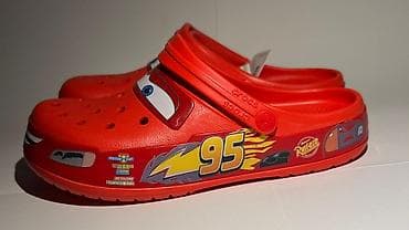 Детская обувь: Детские сабо Crocs x Disney Cars «Молния МакКуин» - Яркий красный — 1