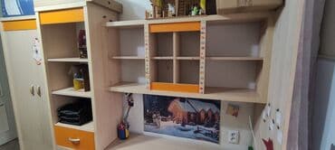 доска для учобы: Детский модульный набор мебели: рабочая зона с шкафами + платяной шкаф — 7