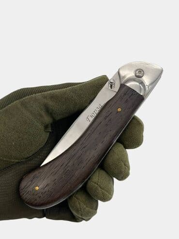 нож бабочка тренировочный в бишкеке: Нож "Гюрза" складной, сталь 65Х13, замок Liner Lock, рукоять дерево — 3