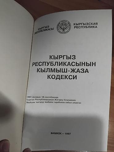 the act: Книга: Уголовный кодекс Кыргызской Республики (двуязычное издание) - — 2