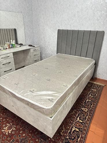 стекло на стол цена: Спальный гарнитур, Шкаф, цвет - Серый — 4