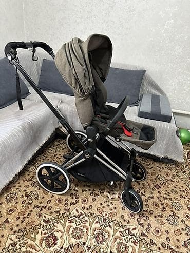 Коляски: Коляска, Cybex, цвет - Коричневый, Б/у, Самовывоз — 3