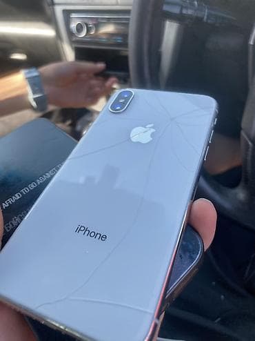 iphone 10: IPhone X, Б/у, 64 ГБ, Белый, Защитное стекло, Чехол, 100 % — 3