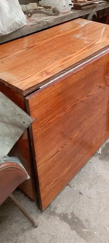 study table: Стол трансформер Для зала, Стол-книжка, цвет - Коричневый — 2