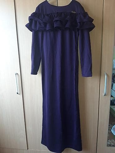 devit 3: Платье вечернее темно-фиолетового цвета.сочный цвет.сзади разрезодела — 1